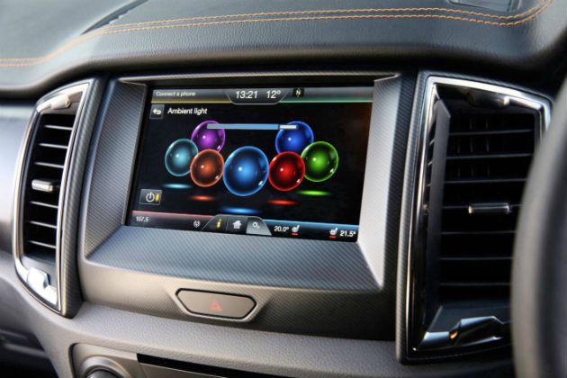 2015 Ford Ranger Mark II display