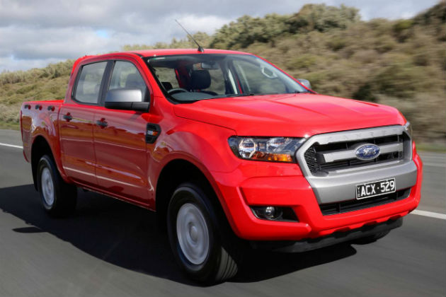 Red 2015 Ford Ranger Mark II