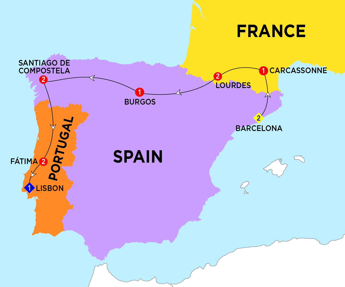 Days of Devotion Map